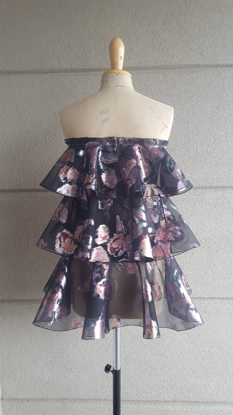 Finished dress, back