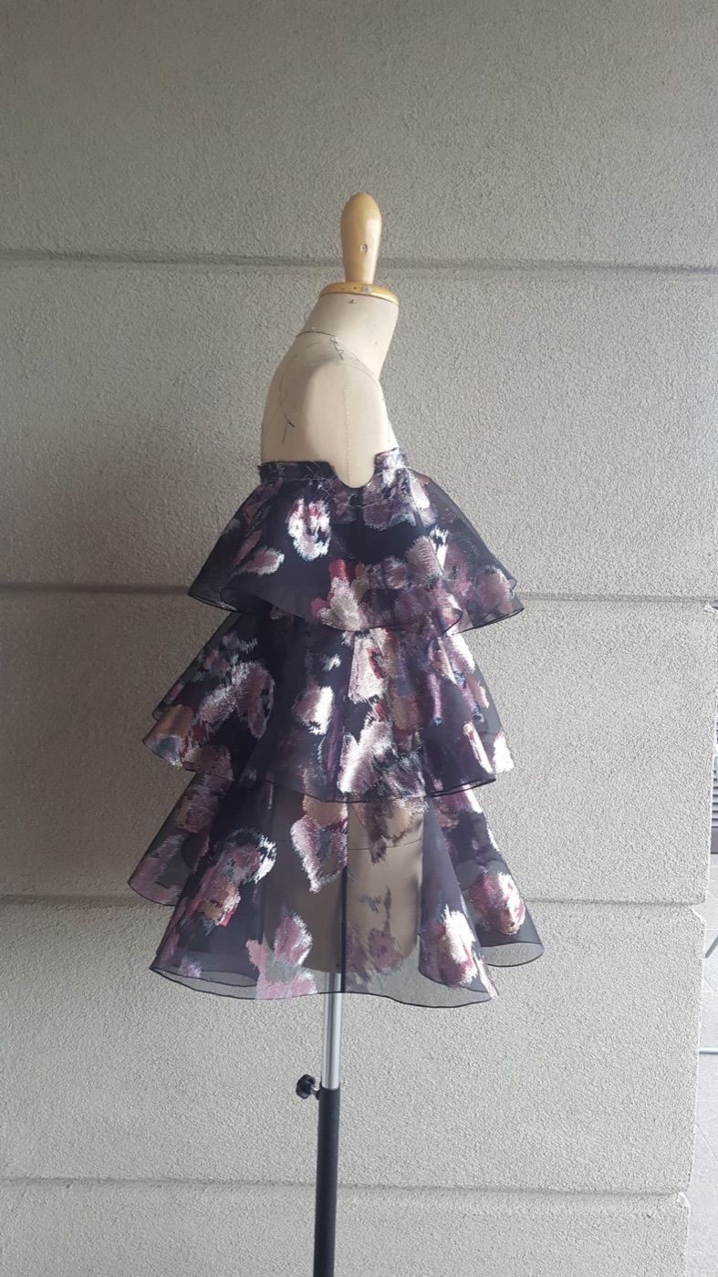 Finished dress, side